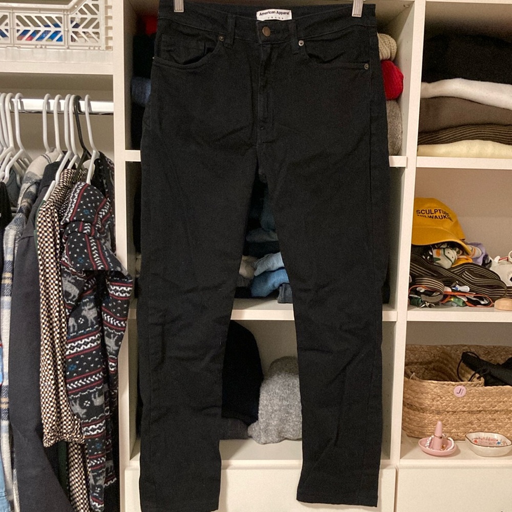 American Apparel Men's Black Jeans